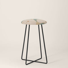70s big flower botanical land 2 Stool