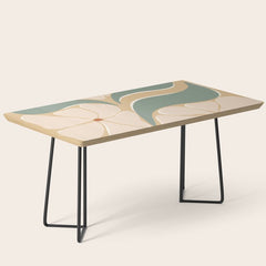 70s big flower botanical land 2 Coffee Table