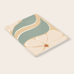 70s big flower botanical land 2 Notebook