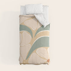 70s big flower botanical land 2 Comforter