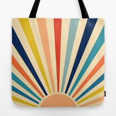 60s retro sun Tote Bag