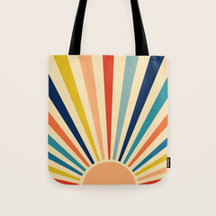 60s retro sun Tote Bag