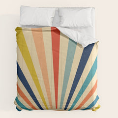 60s retro sun Comforter