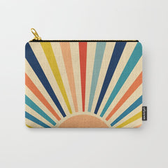 60s retro sun Carry All Pouch
