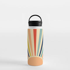 60s retro sun Water Bottle