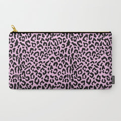 2000s leopard-black on palest pink Carry All Pouch