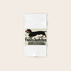 1905 German Dog Show Dachshund Poster Bath Towel