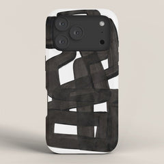 Boulder' Mid Century Modern Fun Abstract Shapes iPhone Case
