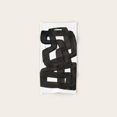 Boulder' Mid Century Modern Fun Abstract Shapes Bath Towel