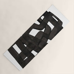 Boulder' Mid Century Modern Fun Abstract Shapes Yoga Mat