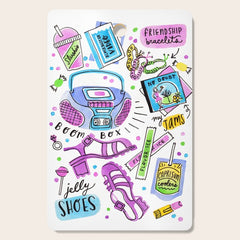90s Summer Cutting Board
