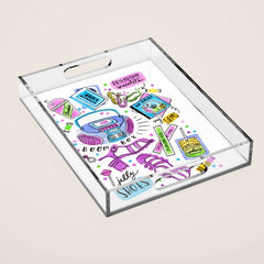 90s Summer Acrylic Tray