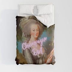 Champagne Diet' Marie Antoinette Duvet Cover