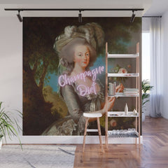 Champagne Diet' Marie Antoinette Wall Mural