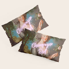 Champagne Diet' Marie Antoinette Pillow Sham