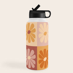 70's Daisy Bloom Water Bottle