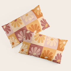 70's Daisy Bloom Pillow Sham