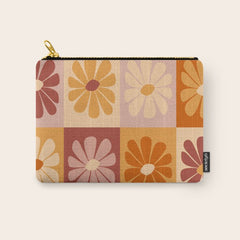 70's Daisy Bloom Carry All Pouch