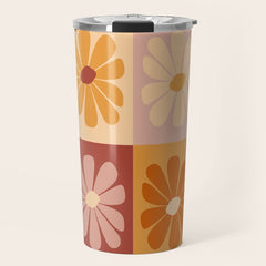 70's Daisy Bloom Travel Mug