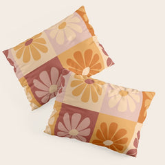70's Daisy Bloom Pillow Sham