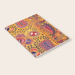 19th Century Uzbekistan Suzani with Gold Background Notebook