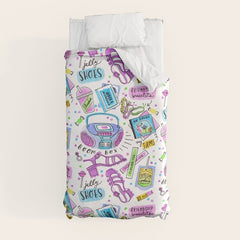 90s Summer Duvet Cover
