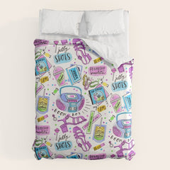 90s Summer Duvet Cover