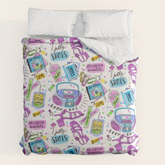 90s Summer Duvet Cover