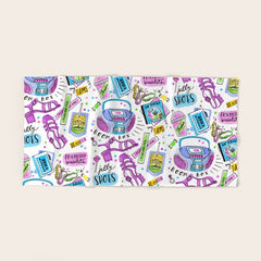 90s Summer Bath Towel