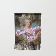 Champagne Diet' Marie Antoinette Wall Hanging