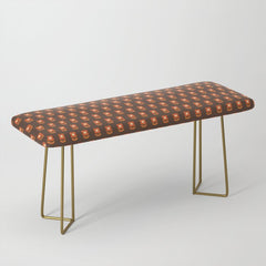 70s Flower Pattern #1 Bench