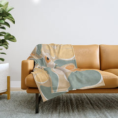 70s california flower market Throw Blanket