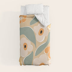 70s california flower market Duvet Cover