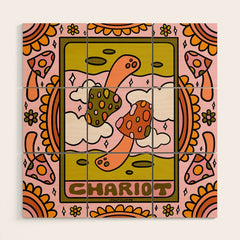 7. Chariot Mushroom Wood Wall Art