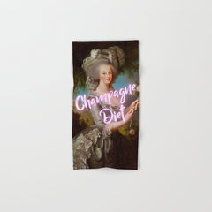 Champagne Diet' Marie Antoinette Bath Towel