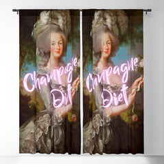 Champagne Diet' Marie Antoinette Window Curtain