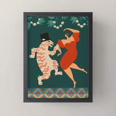 A Date With The Wild Cat Mini Art Print