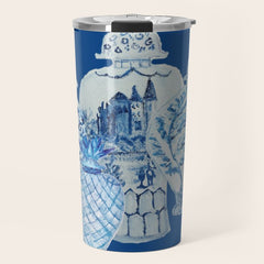 4 Four 4 Blue and White Ginger Jars Travel Mug
