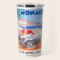 1936 Monaco Grand Prix Race Poster Travel Mug