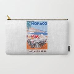 1936 Monaco Grand Prix Race Poster Carry All Pouch