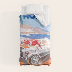 1936 Monaco Grand Prix Race Poster Comforter