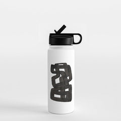 Boulder' Mid Century Modern Fun Abstract Shapes Water Bottle