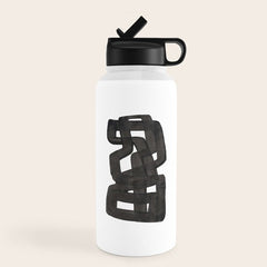 Boulder' Mid Century Modern Fun Abstract Shapes Water Bottle