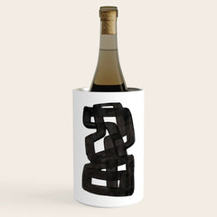 Boulder' Mid Century Modern Fun Abstract Shapes Wine Chiller