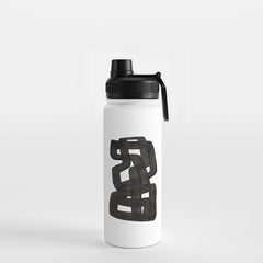 Boulder' Mid Century Modern Fun Abstract Shapes Water Bottle