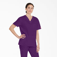 Unisex EDS Signature V-Neck Scrub Top