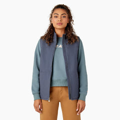 Women's Fleece Lined Duck Canvas Vest