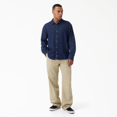 Lightweight Long Sleeve Denim Shirt