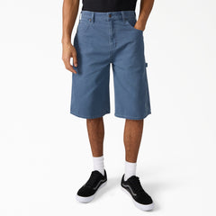 Worn In Relaxed Carpenter Duck Shorts, 13"