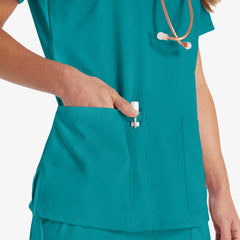 Women's EDS Essentials V-Neck Scrub Top